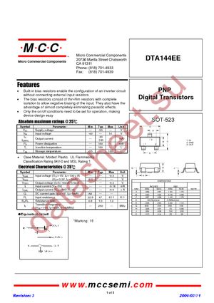 DTA144EE-TP datasheet  